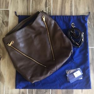 Rebecca minkoff leather hobo handbag